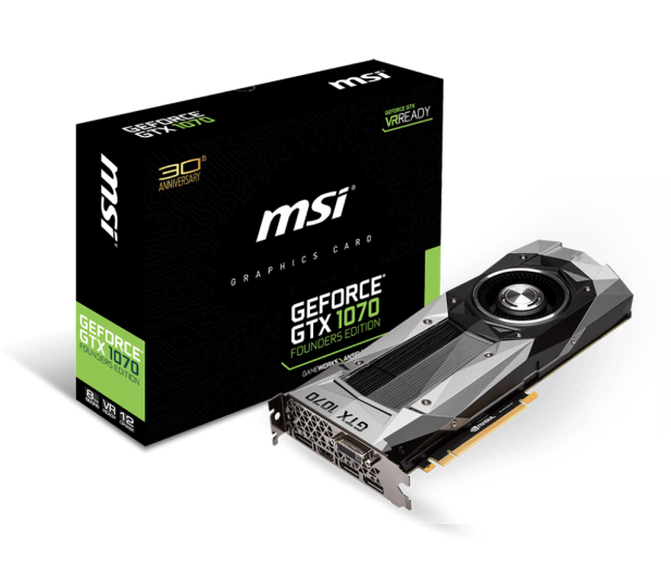 MSI GeForce GTX 1070 Founders Edition 8GB GDDR5 - 309910 - zdjęcie